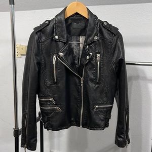 Blank NYC Faux Leather Moto Jacket Size Small 🖤
